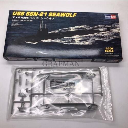 HOBBY BOSS 1/700 Scale USA Navy USS SSN-21 SEAWOLF Nuclear Attack Submarine Plastic Assemble Model Kit
