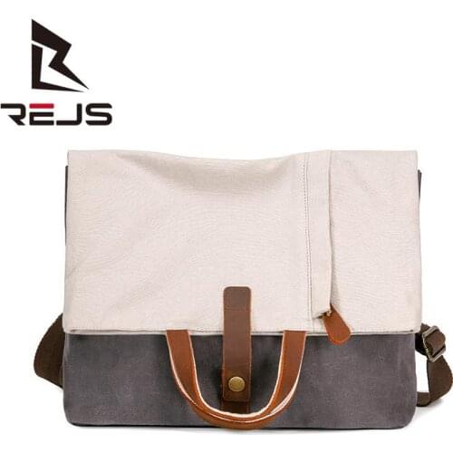 Fashion Messenger shoulder Bags for Man Casual Vintage crossbady Bag for Outdoor Waterproof Canvas Travel Bag Patchwork Handbag