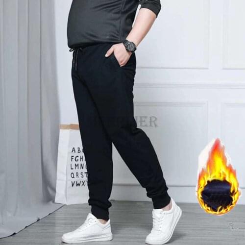 Mens Winter Pants sweatpants super Warm Thick Pants Trousers For Men fleece Male long Pants men 5xl 6xl 8xl 12xl 15xl