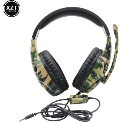 New 3.5mm Wired Headphones Gaming Earphone Gamer Stereo Sound Head-mounted Headset With Microphone for PC PS4 PS3 Xbox Switch