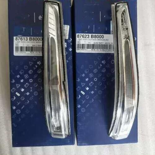 Original 87613B8000 87623B8000 FOR Hyundai SANTA FE XL 6-7 SEAT Rearview Mirror Turn Signal LED Light Repeater 2013-2018 OEM 876
