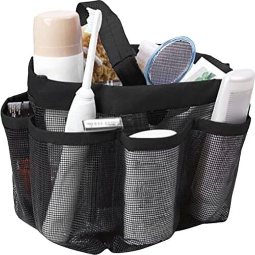 Portable Multifunctional Wash Bag 8-Compartment Wash Storage Bag Bathroom Wash Bag for Underwear Shoes Laundry Bag Protective