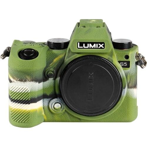 Silicone Armor Skin Case Camera Body Cover Protector for Lumix S5 Digital Cameras