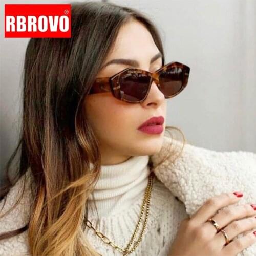 RBROVO Vintage Cat Eye Sunglasses Women 2021 Luxury Brand Designer Popular Travel Colorful Sun Glasses Sexy Female Shades UV400