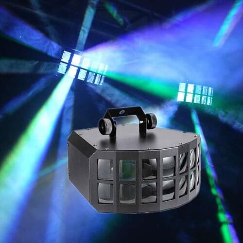 Led Derby Effect Light 2X15W Rgbw 4In1 Led Bee Eye Dmx Stage Lighting Effect Dj Disco Party Holiday Wedding Light