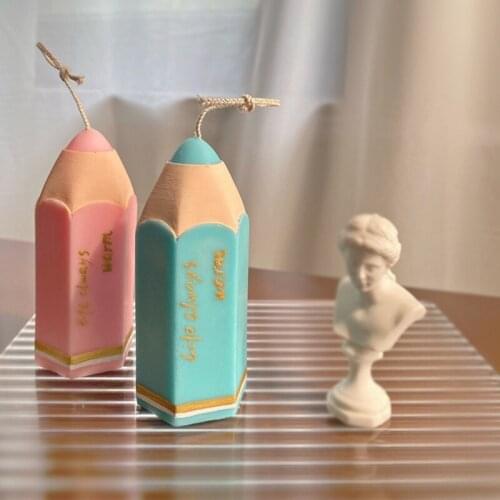 Pencil Shape Epoxy Resin Mold Candle Soap Casting Silicone Mould DIY Crafts Jewelry Home Decorations Ornaments Mold N2UE
