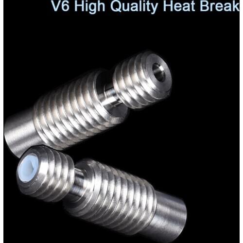 1/5PCS High Quality Heat Break V6 Throat Bowden All Metal Teflonto V6 Hotend 1.75MM Filament 3D Printer Parts Bowden Extruder