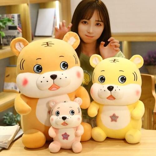 1pc 55CM Cute Tiger Plush Toys Stuffed Soft Animal Pillow Doll Birthday Xmas Gift for Children Girls
