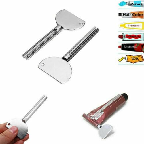 1pc Metal Tube Squeezer Keys Toothpaste Color Cream U Shape Wringer Roller