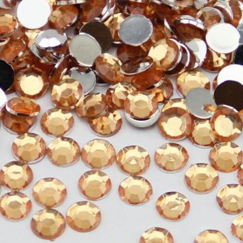 1000pcs 3D Nail Art Tips SS6 2mm Resin Flat back Rhinestone Beads not hotfix for DIY Nails Art Phone Case Crystal Yellow N09