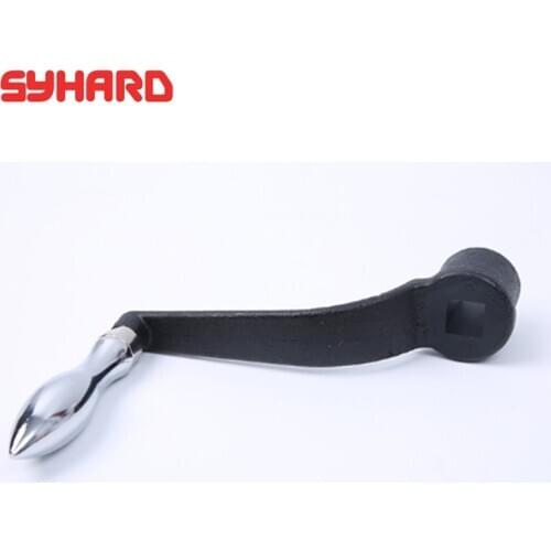 12 14 17 19 metal crank handle for CNC machine with square or round handle