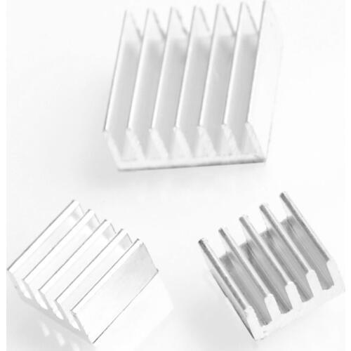 3pcs + Adhesive Raspberry Pi 3 Heatsink Cooler Pure Aluminum Heat Sink Set Kit Radiator For Cooling Raspberry Pi 2 B