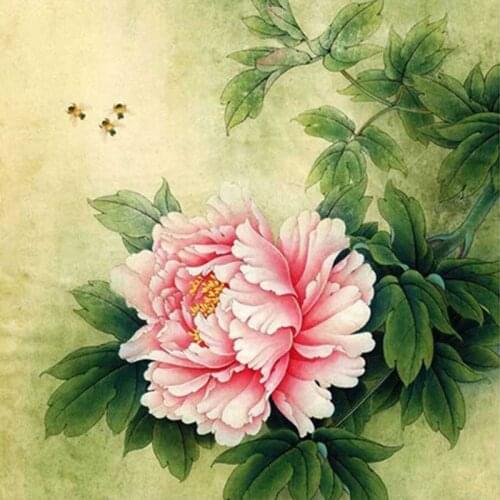 Full diamond 5D brand new DIY diamond painting Chinese peony flower diamond embroidery handmade cross stitch home decoration