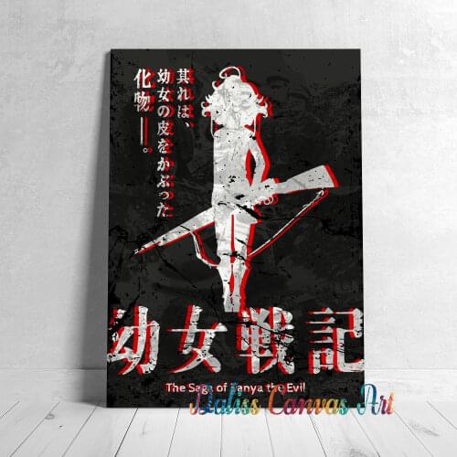 Anime Yojo Senki Tanya the Evil Poster Pictures Home Decoration Paintings Canvas HD Prints Wall Art Modular Living Room Framed