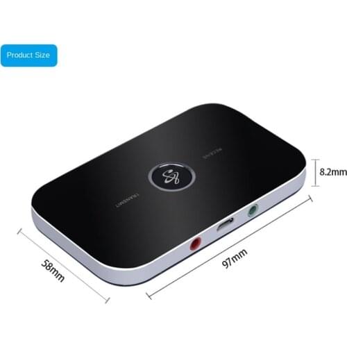 B6 Bluetooth Adapter Two-in-one Bluetooth 4.0 Receiver Transmitter 3.5MM Supports Android, IOS, PAD, Bluetooth Audio Equipment