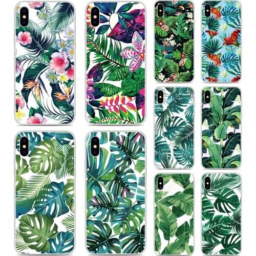 Tropical Leaf Cover For Wiko Y81 Y51 Y62 Y61 Y50 Y60 Y80 Sunny 5 Lite View 5 Plus 3 4 Lite 2 Go Power U20 U10 Phone Case