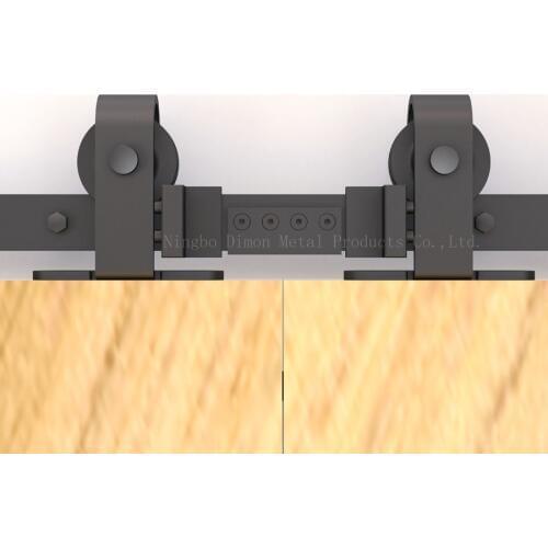 Dimon customized sliding door hardware with damper kits America style sliding door hardware DM-SDU 7208 with soft closing