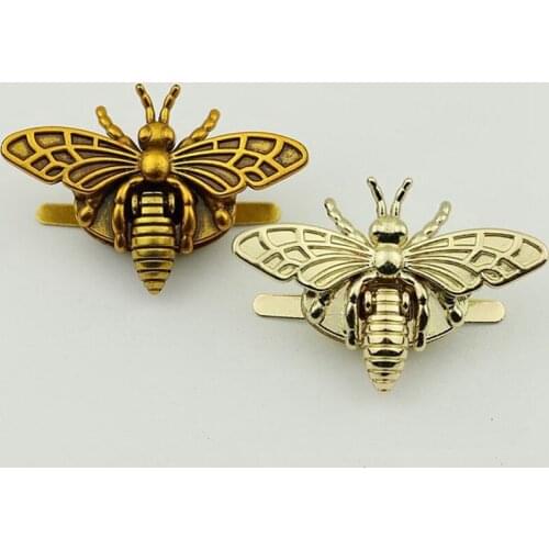 Hot 5 Colors Fashion New Bee Shape Clasp Turn Lock Metal Hardware For DIY Handbag Shoulder Bag Purse