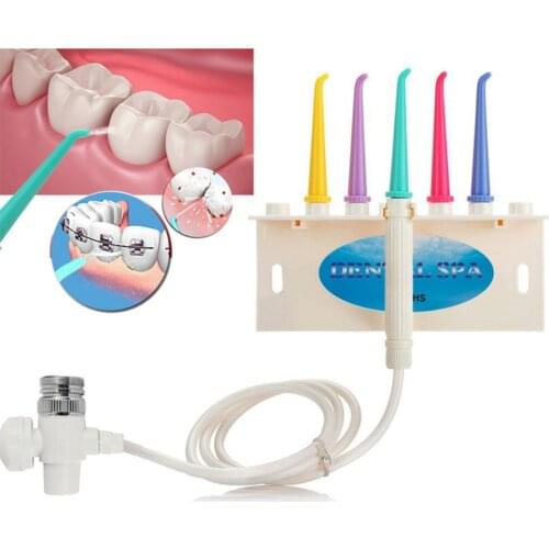 Faucet Water Jet Dental Flosser Oral Irrigator Floss Tooth Cleaner Nozzle Household Teeth Device Without Electricity and Noise