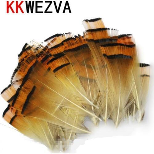 KKWEZVA 50pcs Cambo Turkey Marabou Blood Feathers Fly Fishing Tying Material Lure Making/ Imitate Insect Hooks Pesca
