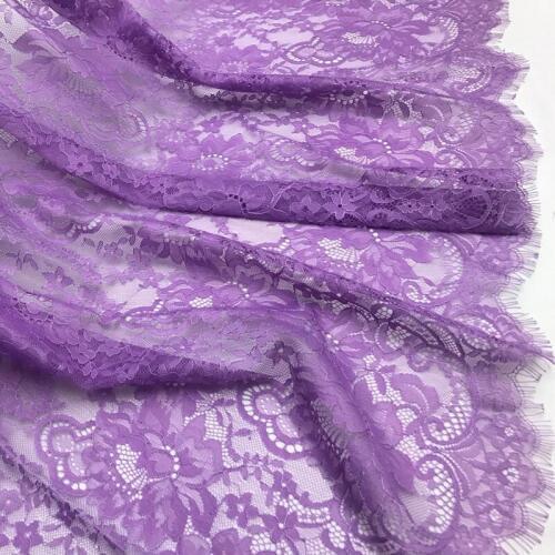 LASUI 1.5m*1.5m C0239 NEW 9 colors positioning flower For Decoration Crafts Sewing hollow French lace eyelash lace fabric