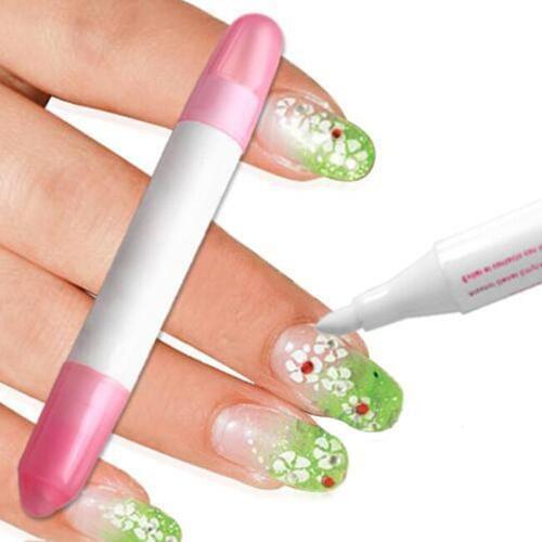 Hot Selling Manicure Nail Art Polish Remover Pen + 3 Changeable Tips Manicure Random Color Fast Delivery N0001
