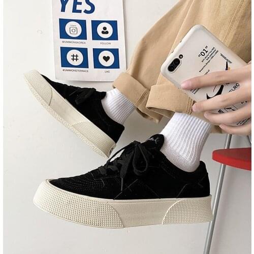 Platform Canvas Shoes Men Fashion Street Skateboarding Shoes 2021 Outdoor Casual Sports Breathable Running Shoe Zapatos Hombre