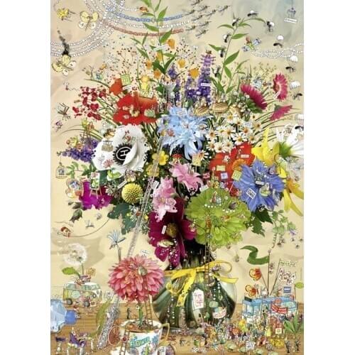 Romantic Flower story high quality Art Needlework 14CT Canvas Unprinted Handmade Embroidery Cross Stitch Kit DIY Home Decor