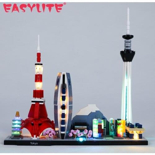 LED Light Set For 21051 Architecture Tokyo skyline souvenir DIY Toys Only Lighting Kit Not Include Model