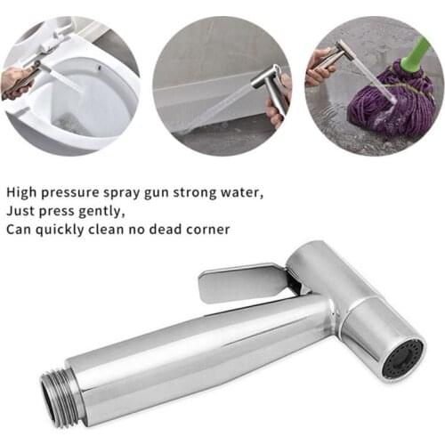 2020 New Useful Portable Handheld Diaper Sprayer Toilet Bidet Sprayer Wasing Ass Pet Fruit For Bathroom Home Improvement Hot