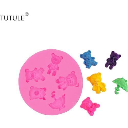 New Arrival Promotion Fda Lfgb Cake Decorating Tools Diy Fondant Cake Mold 4pcs Winnie Food Grade Liquid Decoration Green