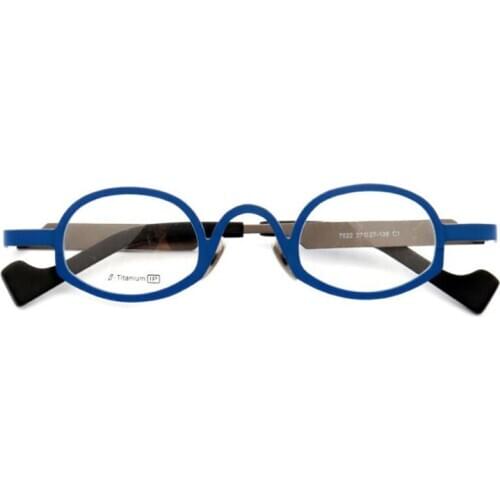 Small Size Vintage B-Titanium Glasses Frames Women Full Rim Myopia Eyewear Brand Designer Clear Lens Optical Eyeglasses Men