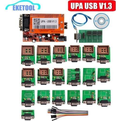 UPA USB V1.3 ECU Programmer EEPROM Adapter Full Set ECU Chip Tunning 1.3 UUSP UPA Main Unit Full Package With NEC Function