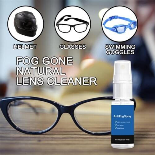 Anti Fog Spray for Glasses Safe for All Lenses Defogger for Safety Glasses Mirrors Windows Swim Goggles Eyeglass Lens AC889
