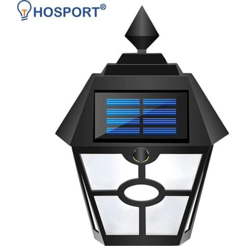 Retro Hex LED Flame Lamp Plastic Solar Energy Waterproof IP65 Courtyard Garden Outdoor Landscape Wall Night Light