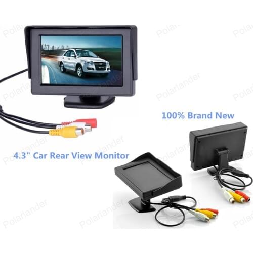 Folding TFT Color LCD 4.3 inch 480*234 car monitor Screen Parking Sensor Video Monitor Car Rearview Backup for Reverse Camera