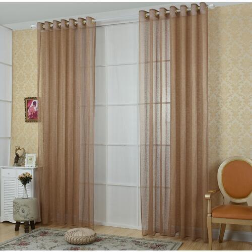 Modern Mesh Design Voile Curtains For Living Room Kitchen Bedroom Tulle Window Drapes Sheer Window Curtains Voile Blinds