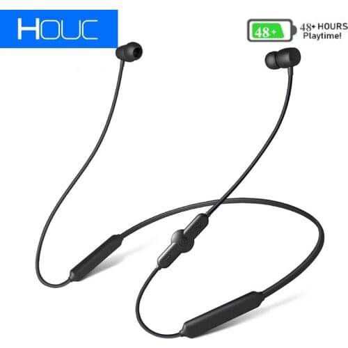 TCunPT New CSR Wireless Bluetooth Sports Earphone IPX5 Waterproof 48H Music Wireless Headphone with Microphone Neckband Headset