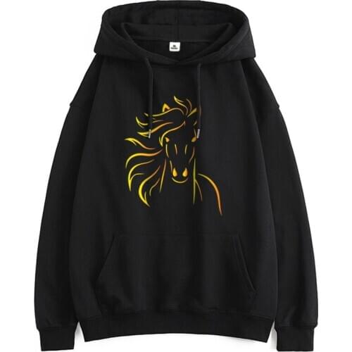 Women Cute Horse Printed Brand Tracksuits K-pop Long Sleeve Sweatshirts Fashion Casual Pullovers Hip Hop 2021 Autumn Clothing