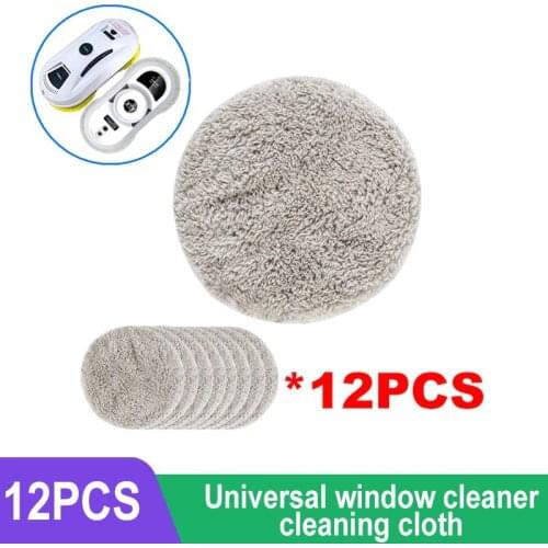 Universal Window Cleaning Robot Double Disk Vacuum Cleaner Cleaning Cloth 12 Pieces Free Shipping