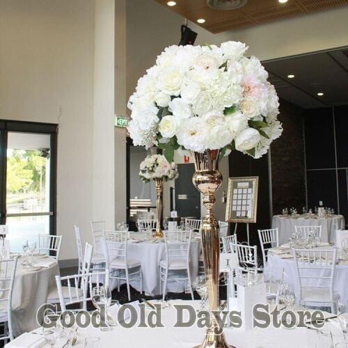 98cm Tall Metal Flower Vase Flower stand for Table Centerpiece Wedding decoration 10pcs/lot