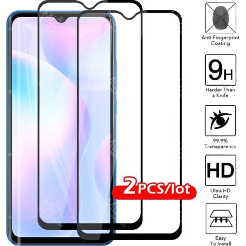 2pcs Full Cover tempred Glass For xiaomi redmi 9a 9 redmi9a screen protector On redmy red mi 9 a redmi9 a safety protective film