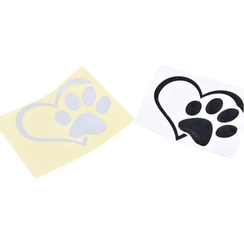 1pc bumper window adopt bully Heart cat dog Laptop Boat Truck AUTO Bumper Wall Graphic Heart Paw Vinyl Decal car truck sticker