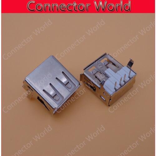 10-100pcs Female 2.0 USB Connector Socket Power Data Jack white for Comput Desktop chassis front panel interface charger used