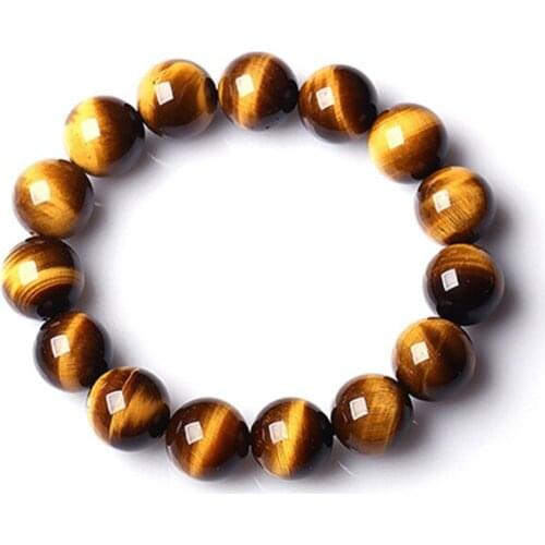 10mm 6mm 8mm Tiger Eye Beaded Bracelet Reiki Natural Stone Handmade Beads Summer Cool Casual Bracelets Jewelry for Women Men 6A