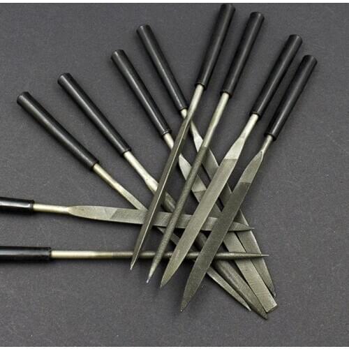 10pcs Needle Files Set Wood Carving Tool Metal Polishing Instruments For Metal Glass Stone Jewelry Steel Manual File