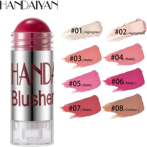 8 Colors Chubby Crayon Blush Stick Rouge Pencil Natural Lasting Easy To Apply Makeup Face Makeup So Smudged TSLM1