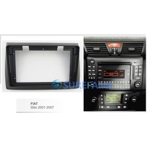 9 inch Car Radio Fascia for FIAT Stilo 2001-2007 Panel Dash Kit Install Adapter Bezel Console Plate 9inch Facia Cover Trim Frame