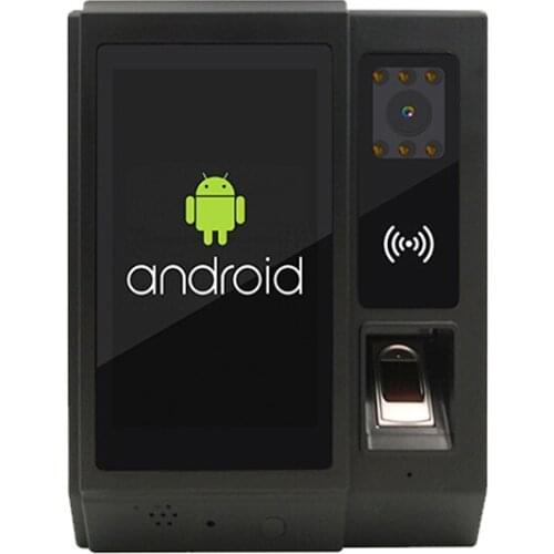 Android Time Attendance Biometric Fingerprint NFC Reader With Camera Access Control Door Lock Function For Office HR Management