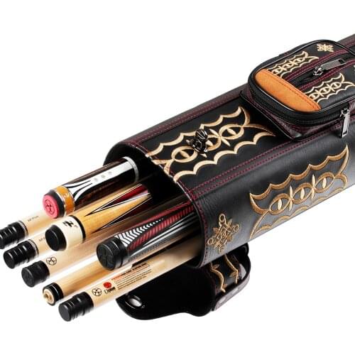 Billiard Pool Cue Case Pool Stick Portable Carrying Case 8 Holes (3 Butt & 5 Shafts) 6 Holes( 2 Butt & 4 Shafts) Embroidery Bag